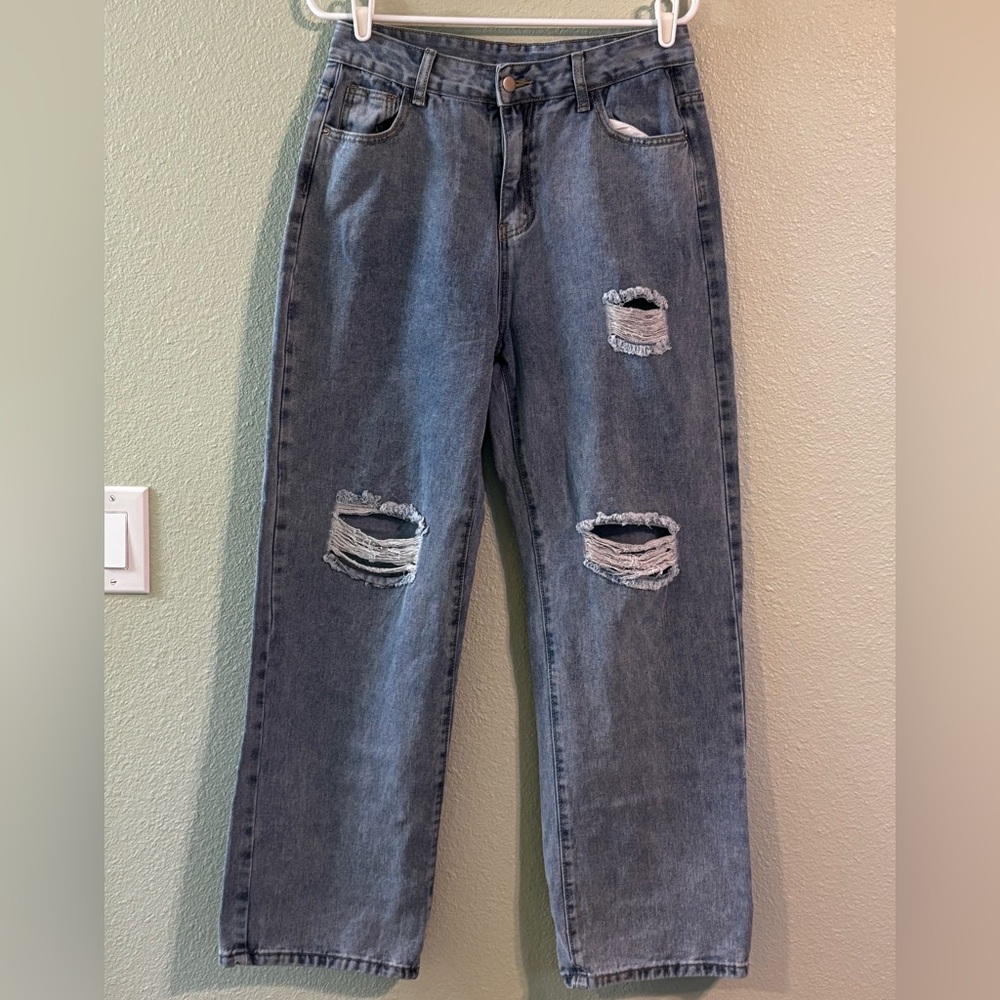 SHEIN Light Blue Denim Jeans